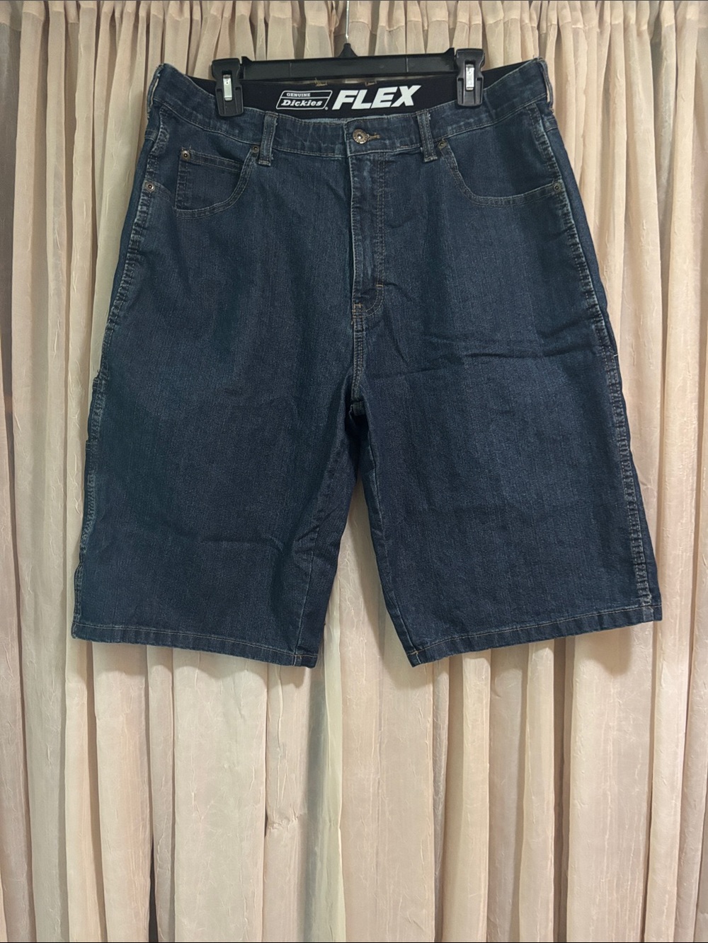 Dickies Men's Dark Blue Denim Flex Shorts